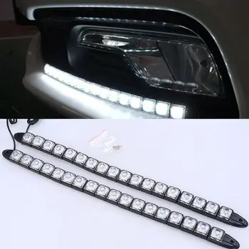 

Car DRL Daylight Fog Lamp Lights 6/8/18/20 LED Daytime Running Light White Universal
