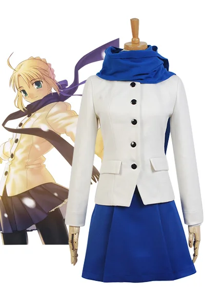 Костюм для косплея Fate/stay night Saber King Arthur Arturia наряд повседневной жизни полный