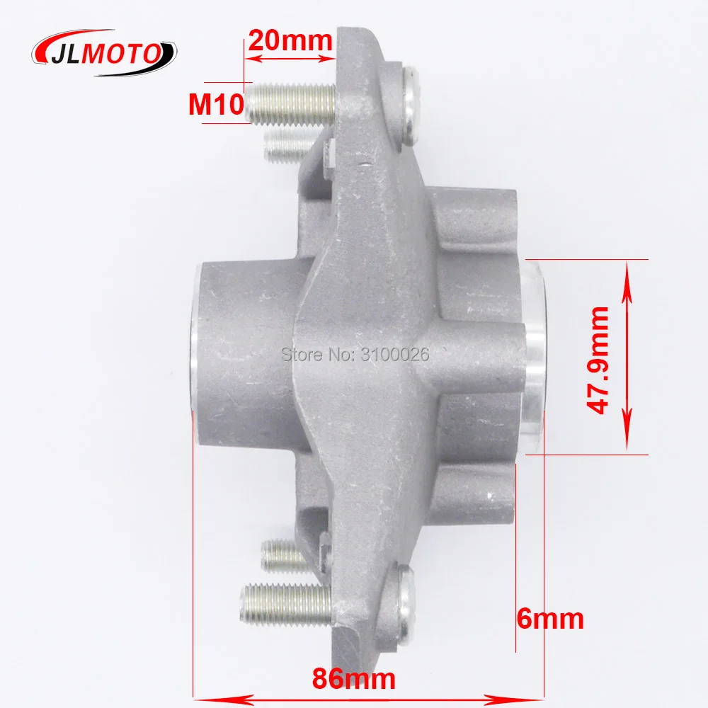 M10 156mmX4 ступица переднего колеса подходит для Motoland 250S YAMAHA RAPTOR ATV YFM 250 350 3GD-25111-20-00 квадроцикл