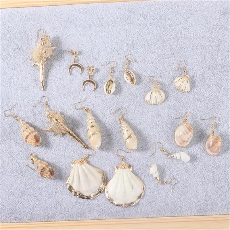 

New Pop Shell Conch Pendant Earrings For Women Irregular Geometric Marine Biological Jewelry Female Summer Beach Ear Jewelry