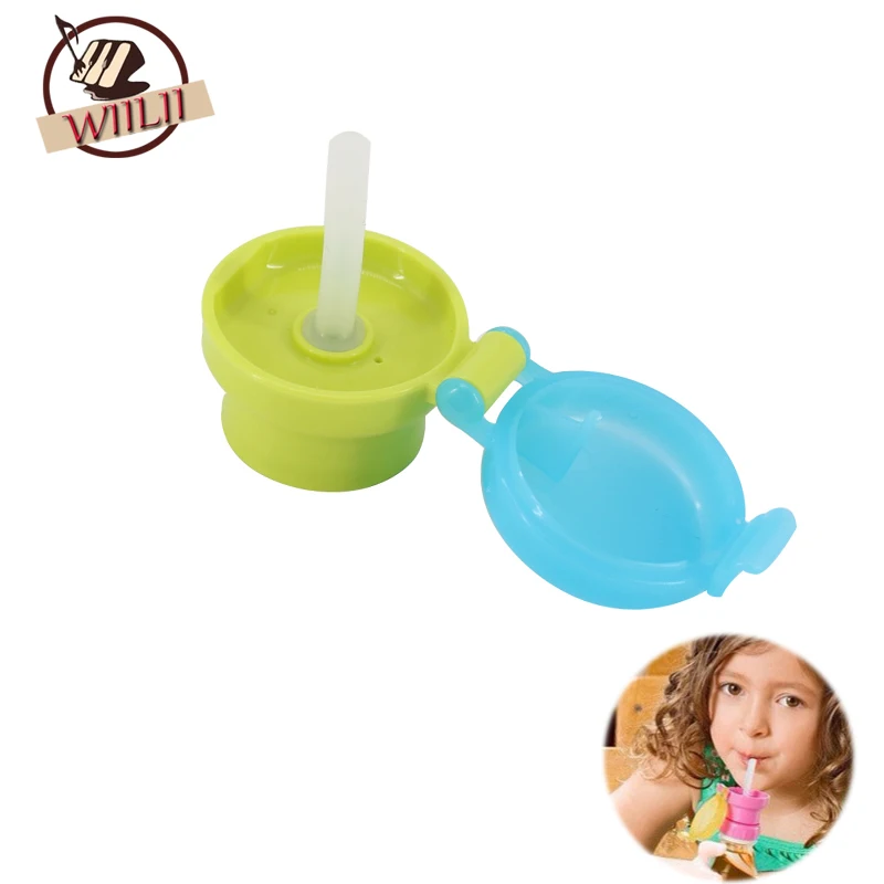 1PCS Water Bottle Adapter Cap With Tube Drinking Straw For Baby Infants