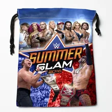 На заказ WWE 2K19 Drawstring сумки на заказ сумки для хранения Подарочные мешки с принтом более Размер 27x35 см компрессионные сумки