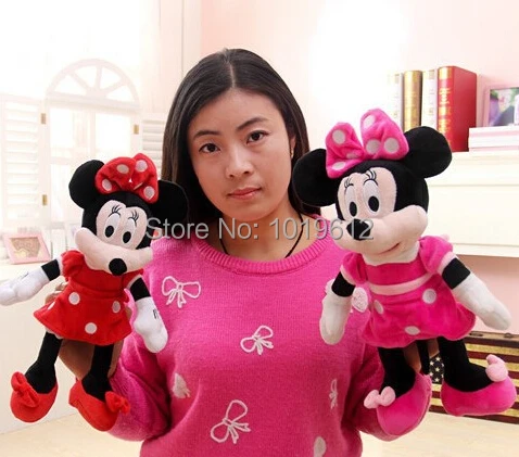 Плюшевые игрушки с Микки Маусом 30 см одна пара для детей 2 шт./лот|minnie doll|toys minnieplush