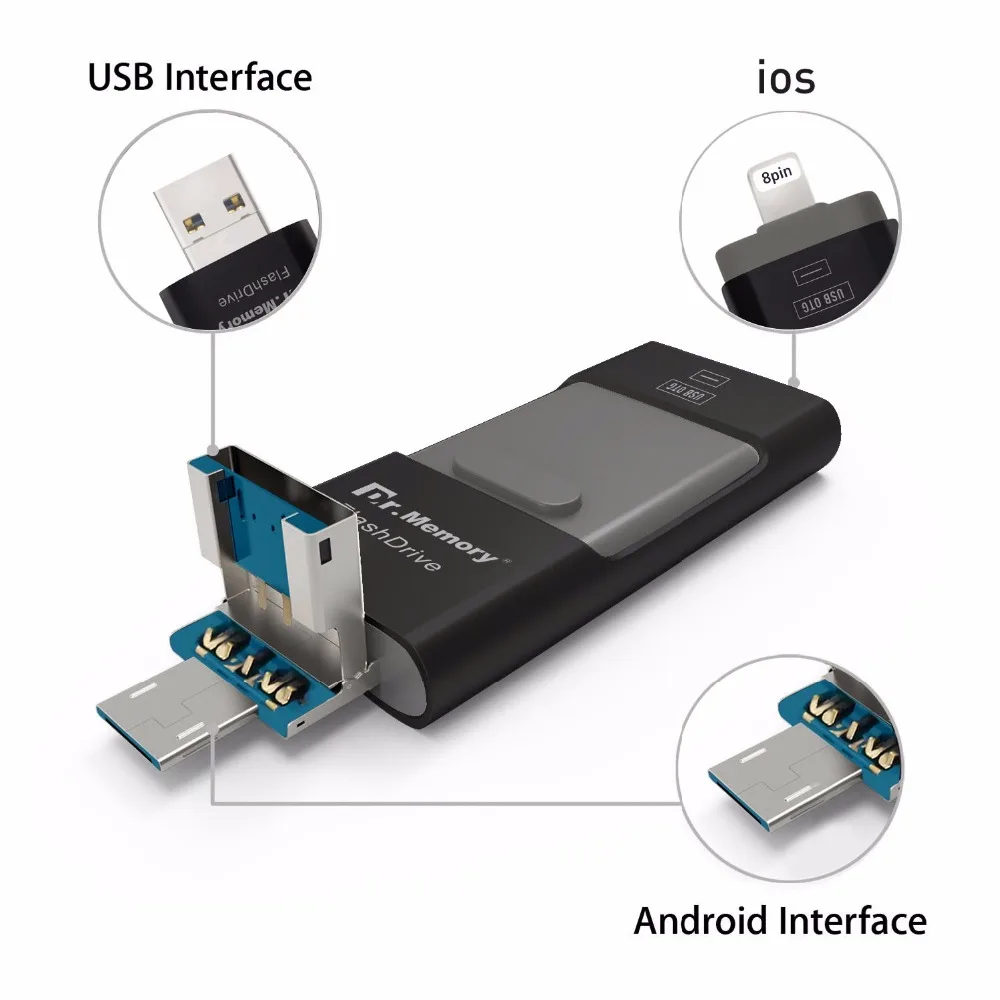I flash drive for iphone 7plus apple 6s Pen Drive 16g 32g 64g andorid OTG Pendrive