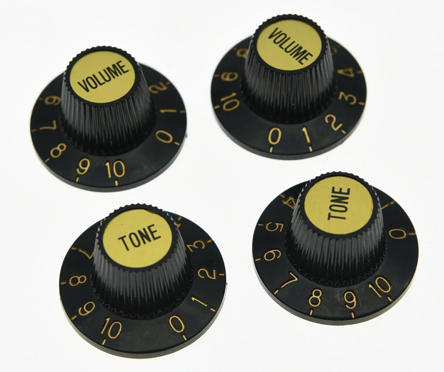

Black W/ Gold Witch Hat Knobs Guitar Knobs for LP SG