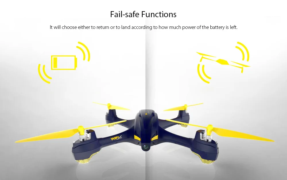 Оригинальный Hubsan H507A X4 Квадрокоптер с дистанционным управлением и Камера по Wi-Fi и приложение приводом, беспилотные летательные аппараты с