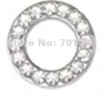 

DIY letters fit 18mm belt pet collar/wristband slide letters O 18mm full rhinestone in stock by CAPA or USPS