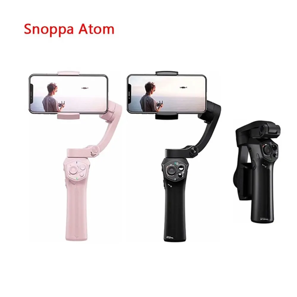 

Atom 3-Axis Foldable Pocket-Sized Handheld Gimbal Selfie phone Stabilizer for iPhone Samsung GoPro&Wireless Charging PK Smooth 4