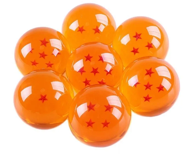 7pcs/set Dragon Ball Z Crystal Ball Medium One Seven/1 7 Star Dragon Ball 4cm Resin Material ...