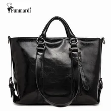 Модная ретро искусственная кожа восковой и жирной кожи высокой емкости женская кожаная сумка/известные сумки/Сумка на плечо WLHB712