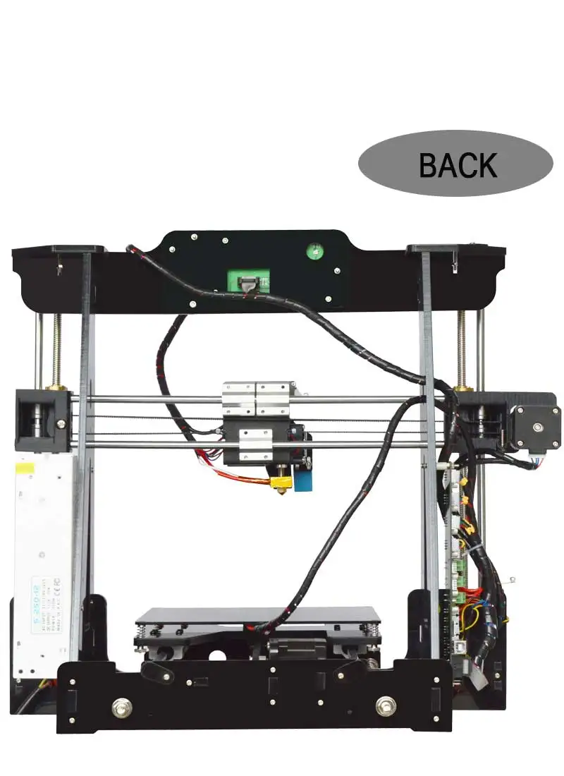 Большой размер 3d принтер Reprap DIY сборка 3d принтер комплект 220x220x240 мм с бесплатной 1 рулонной нитью 8 Гб sd-карта ЖК-видео подарок