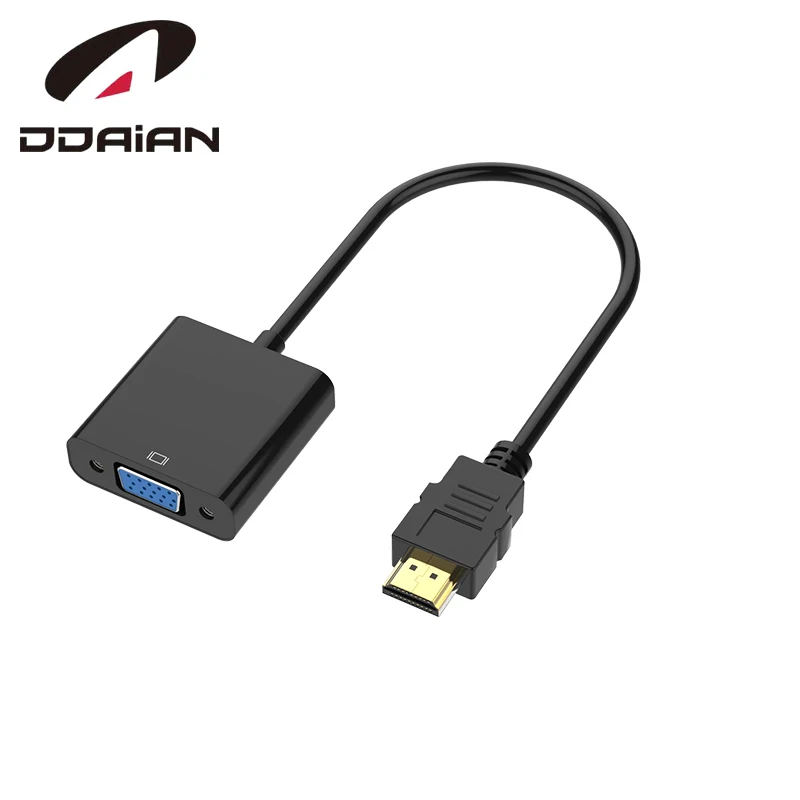 

1080P HDMI to VGA Adapter Digital to Analog Converter Cable For Xbox PS4 PC Laptop TV Box to Projector Displayer HDTV