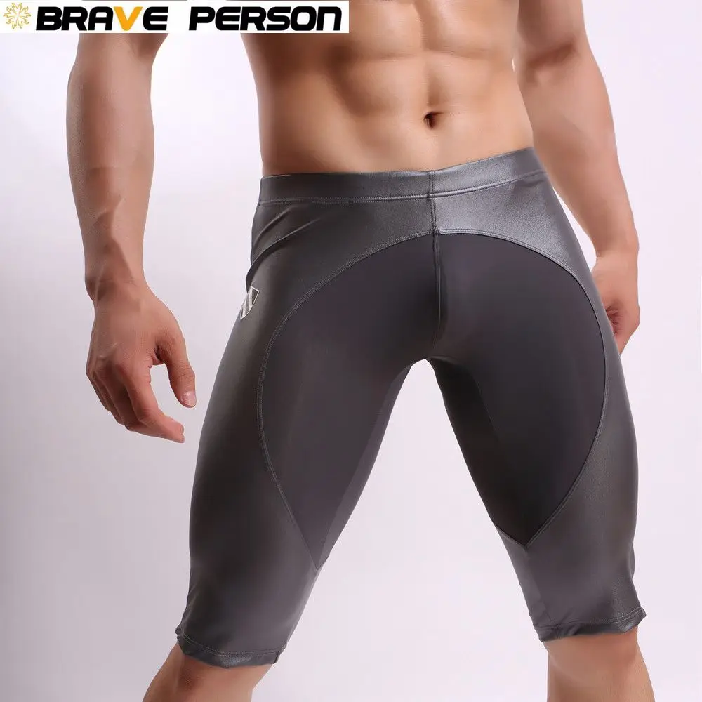 Штаны для бега, мужские Компрессионные Леггинсы для фитнеса, Мужская облегающая спортивная одежда из спандекса для мужчин, Лоскутные Спортивные штаны для тренировки мышц - Цвет: Grey