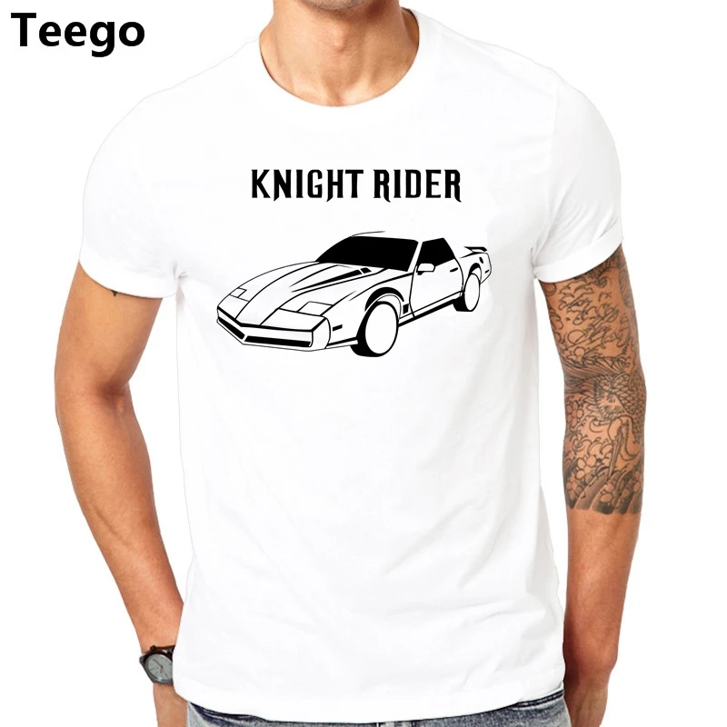 Футболка Графика 2017 Knight Rider ТВ-шоу Китт сделать его Michael рыцарь Графический Лето