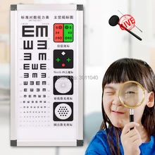 Китай лучшее качество E диаграмма остроты зрения светодиодный светильник источник логарифмическая диаграмма остроты зрения оптометрическое оборудование