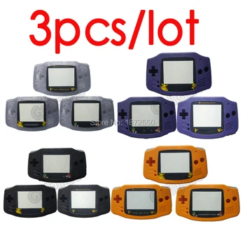 

3PCS/LOT Hot Multi-Color Housing Shell W/Cartoon Screen Lens for GameboyAdvance Case Cover Repair Part Color Boy Advance Pocket