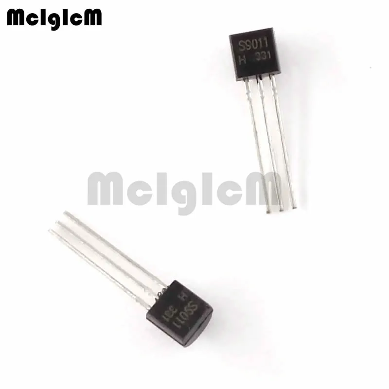 

MCIGICM 100pcs S9011 in-line triode transistor TO-92 0.03A 30V NPN