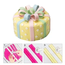 Fondant(сахарная) Торт Ремесло ручного строгальный нож жаропрочная посуда с 3 направляющее колесо инструменты для украшения торта
