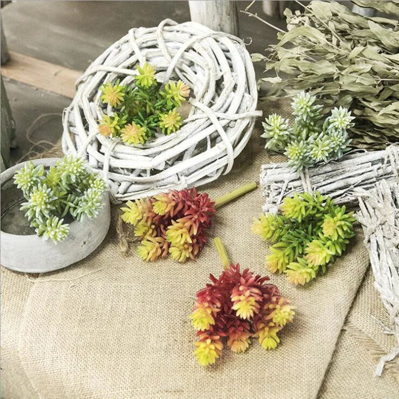 New Real touch Artificial small Succulent plants Plastic Lotus