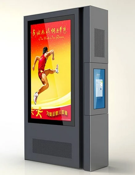 US $2.850.00 LG 65Inch Lcd Advertising Display Full Hd Double Panel Screen Lcd Advertising Kiosk Players Cctv Monitor Display