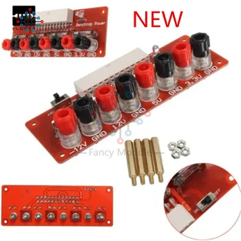 

24 Pins ATX Benchtop Power Board Computer Connector Socket Power Supply Bench Top Power Board Module Adapter GL