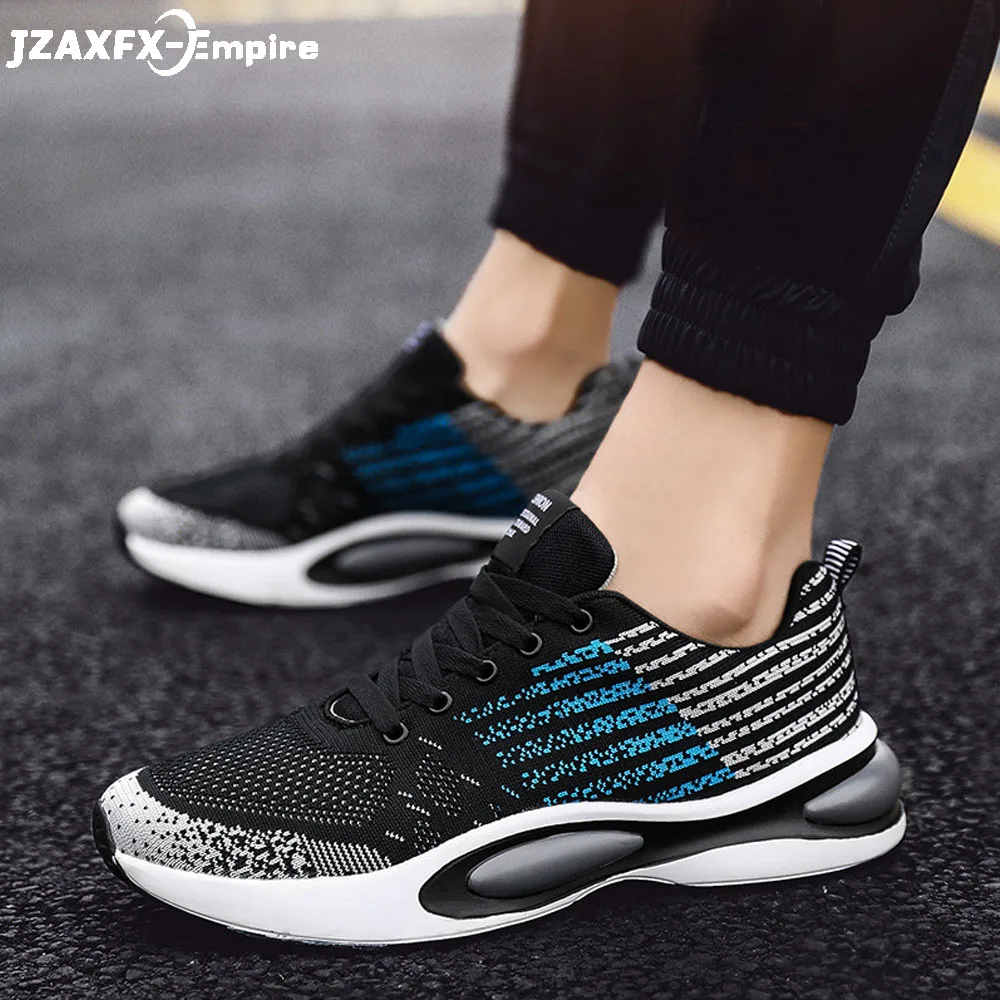 

2019 Men Sneaker Mesh Breathable Lace-up Jogging Shoes tenis masculino adulto Top Quality Men Casual Shoes
