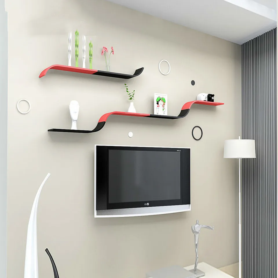 Magic Yi Space Wall Rack J Type Shelf Creative Bookshelf Fashion