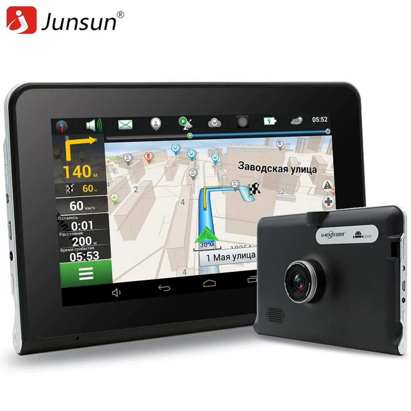 Лучшие 7 дюймов Автомобиля 3D Навигации GPS Android 4.4 Емкостный экран с DVR 16 ГБ WIFI FM