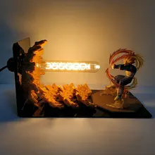 Dragon Ball Z фигурки Вегета Светодиодная лампа комната декоративная Dbz Супер Saiyan настольная лампа фигурка ПВХ модель игрушки подарок