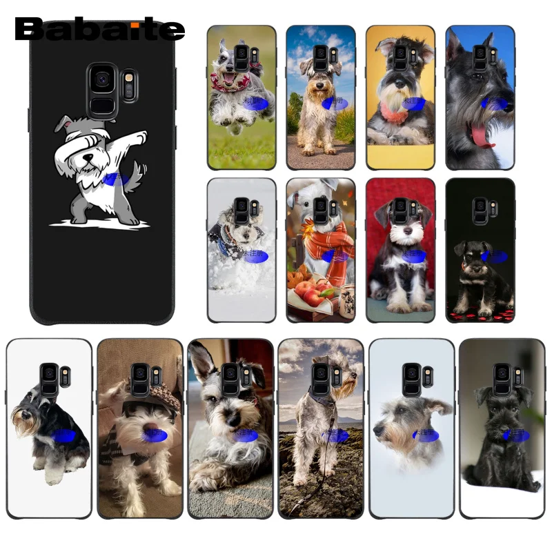

Babaite Lovely Dogs Schnauzer Design Phone Case for Samsung Galaxy S8 S7 edge S10 Plus S10E S10lite S9 Plus