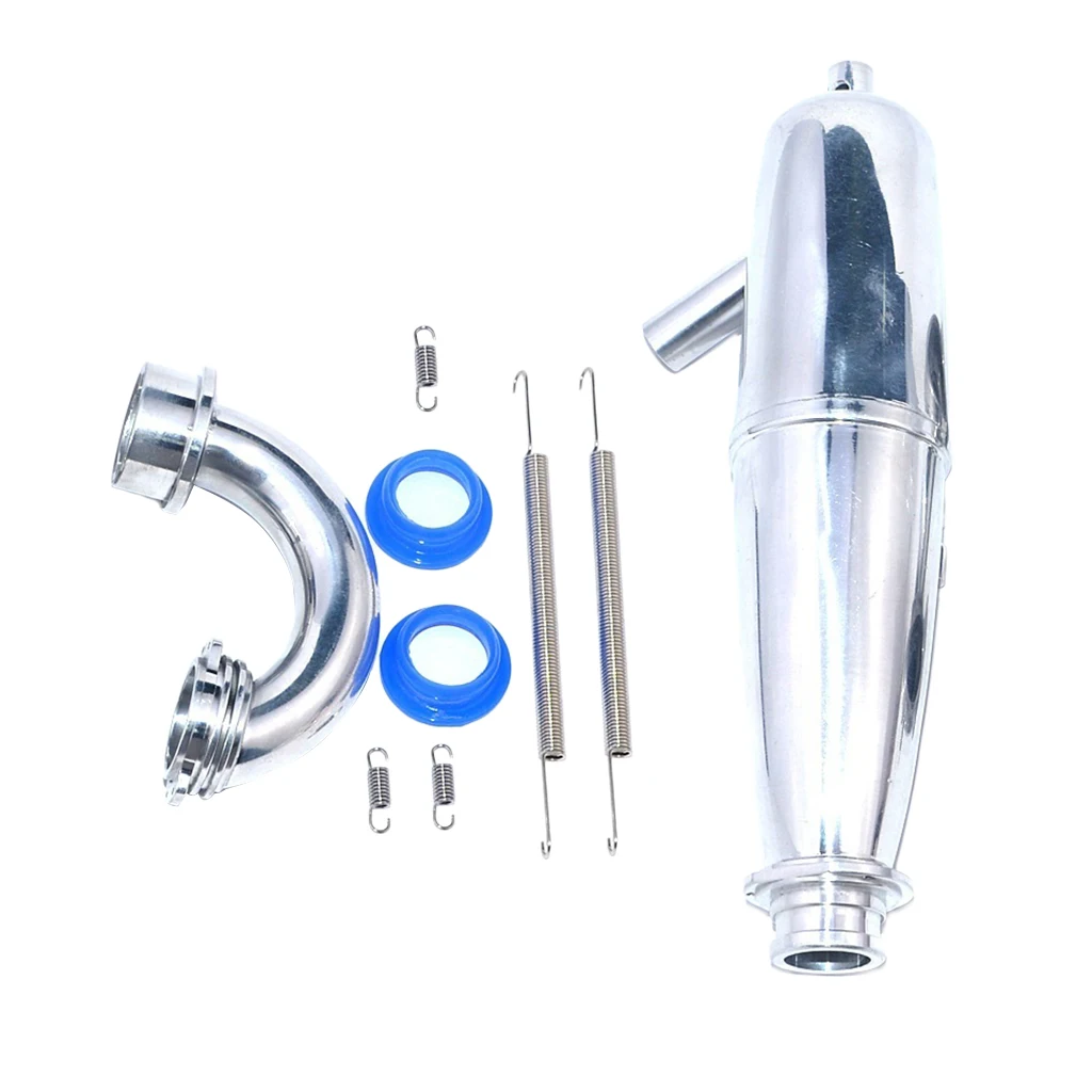 Exhaust Pipe & Flywheel Assembly Clutch for 1/8 HSP Hobao HPI VX RC Car Parts