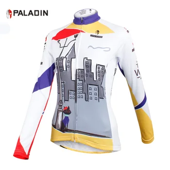 

PALADIN Long Sleeve Women Cycling Jerseys Bike Outdoor Sports Full Zipper Breathable Maillot Ciclismo Bicycle Clothing