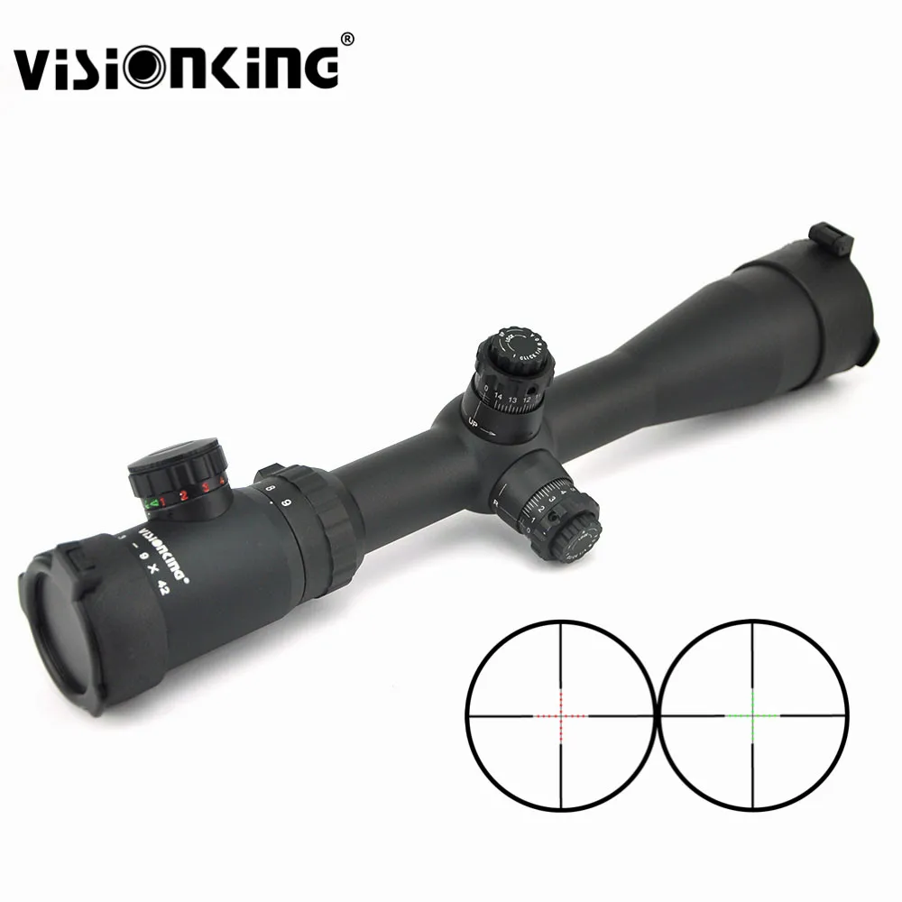 Visionking 3 9x42 оптический прицел Mil Dot широкоугольный длинный рельефный 30 мм трубка. 223
