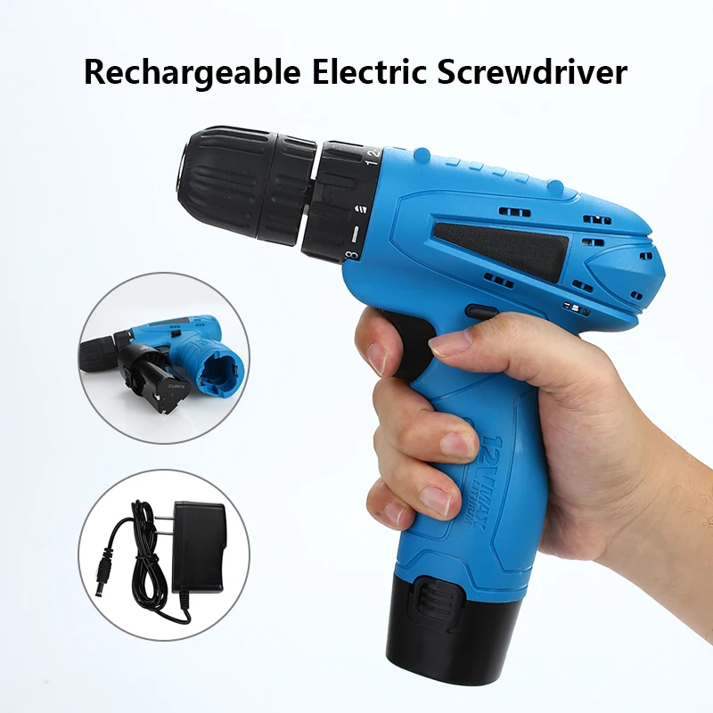 

Electric Screw Driver 400 W 12V Screwdriver Cutting Power Tools Blue Black 220V Polishing LED Grinding Practical Durable
