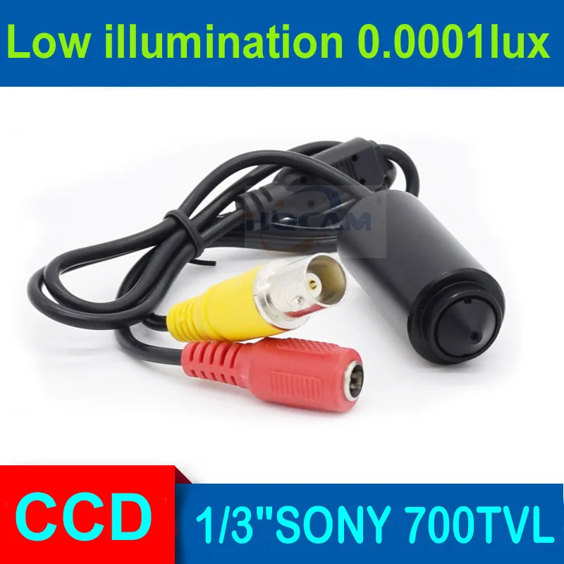 HQCAM Effio e CCD 700TVL мини цилиндрическая камера 0.0001lux ccd цифровая цветная