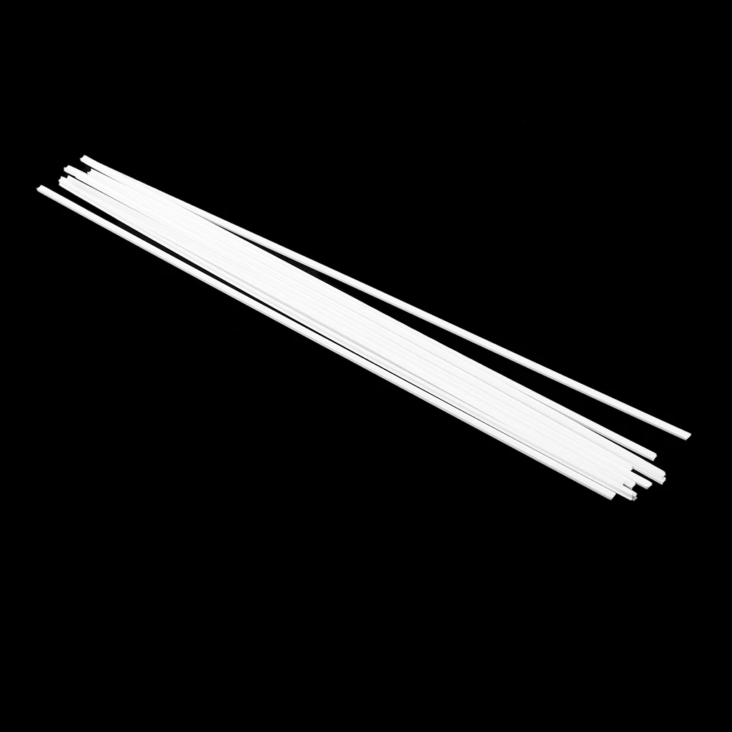 10Pcs ABS Double-channel Strip Plastic Rod Architectural Model Making Building DIY Sand Table Model Material Rod Sticks