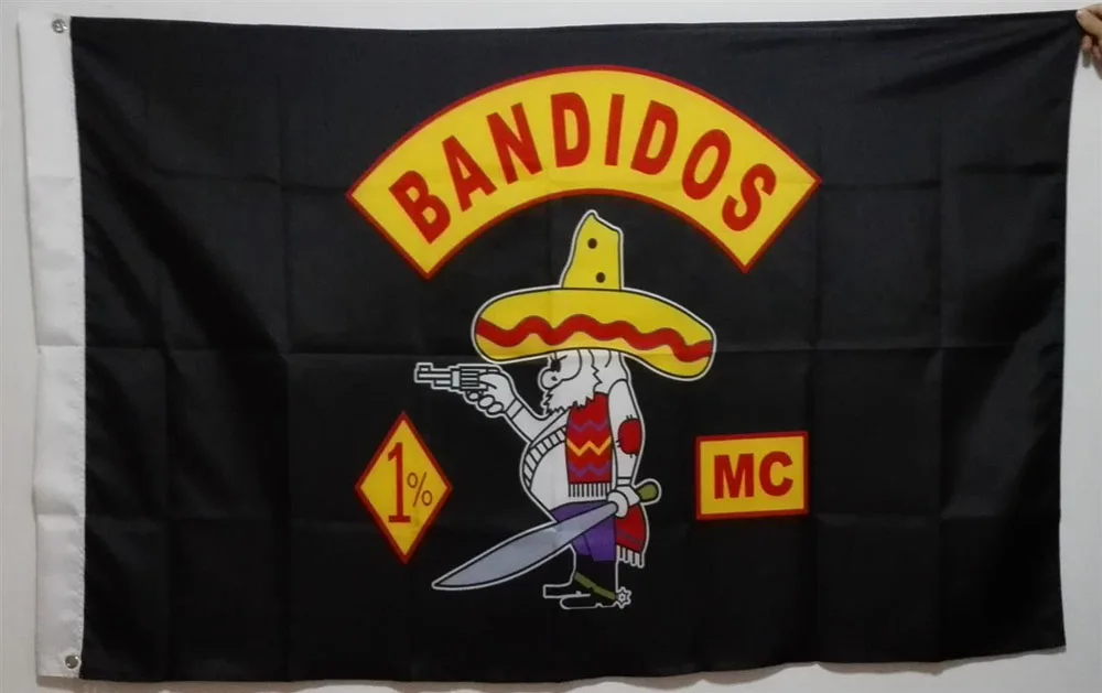 

New Arrived Bandidos Flag Banners Custom Flying Flag(144X96cm)