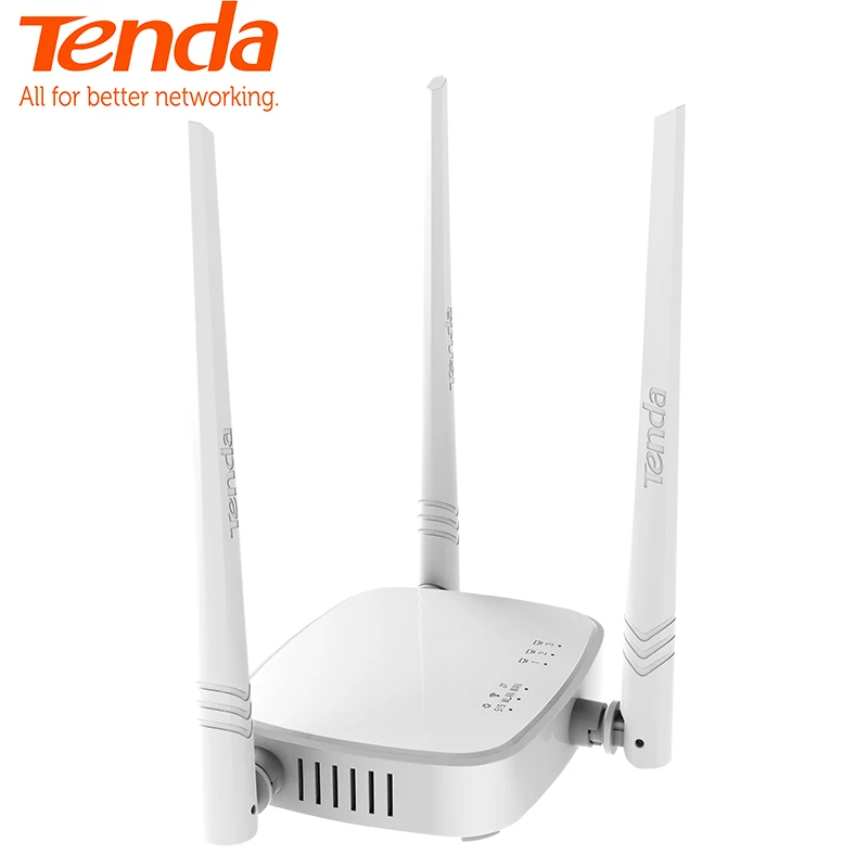 Tenda N318 300 Мбит/с беспроводной WiFi роутер Wi-Fi повторитель усилитель, многоязычная прошивка, 802.11b/g/n, 1WAN+ 3LAN порты, простая настройка