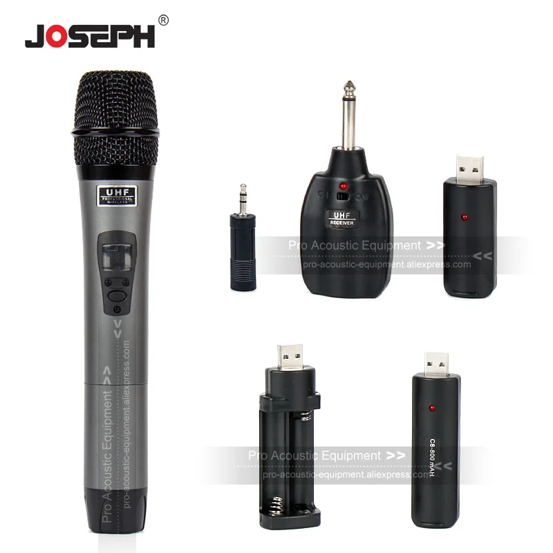 

Professional UHF Handheld Wireless Microphone System For PA Power Voice Amplifier Audio Mixer Speaker Megaphone Loudspeaker Mic