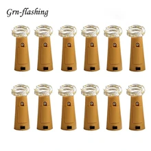 10pcs/lot Wine Bottle Cork LED String Lights Decor Fairy Light Garland on Batteries for all Holiday Christmas Party Wedding Lamp 10pcs/lot Wine Bottle Cork LED String Lights Decor Fairy Light Garland on Batteries for all Holiday Christmas Party Wedding Lamp