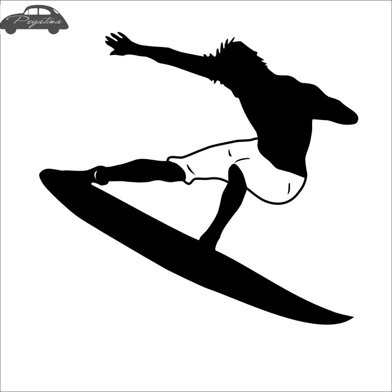 Pegatina Surf Sticker Surfing Car Decal  Posters Vinyl Wall Boat Yacht Decor Mural Sticker