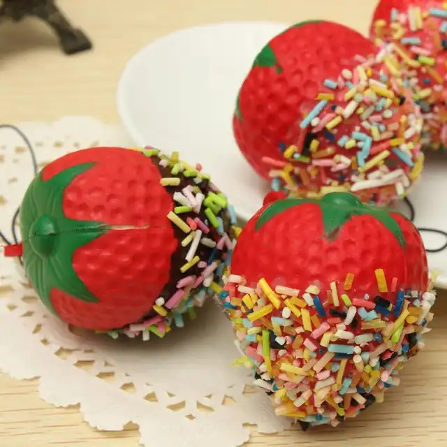 Online Shop 1 X Squeeze Cute Chocolate Covered Strawberry Home