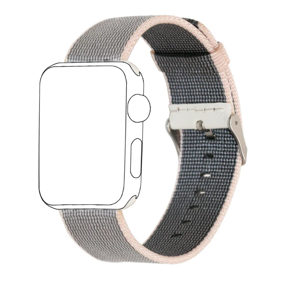 Ремешок nato для apple watch band apple watch 5 4 3 2 1 44 мм/40 мм 42 мм 38 мм iWatch ремешок для часов тканый нейлоновый браслет blet