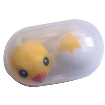 

Cartoon Small Duck Double Box Receiving Portable Box Cute Glasses Case Colored Eye Contact Lenses Portable