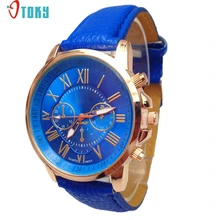Watch OTOKY Willby 2015 Women Stylish Watches Numerals Faux Leather Analog Quartz Wrist Watch 161227 Drop Shipping