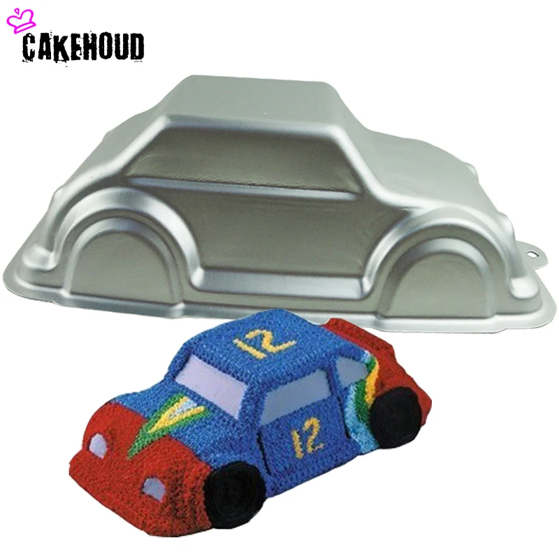 CAKEHOUD 3D Auto Car Cake Mold Aluminum Alloy Car Shape Cake Baking Pan