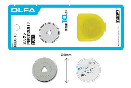 OLFA RB28-10 замена лезвия роторный лезвие резака 28 мм 10 шт