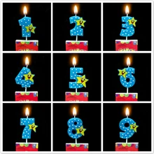 

Birthday Candles Red Number Cake Cupcake Topper Party Birthday Cake Candle Party Decoration Supply LUHONGPARTY