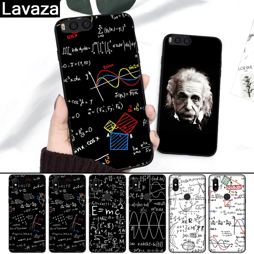 

Lavaza mc2 with E=mc Math Albert Einstein Silicone Case for Redmi 4A 4X 5A S2 5 Plus 6 6A Note 4 Pro 7 8 k20 Prime Go