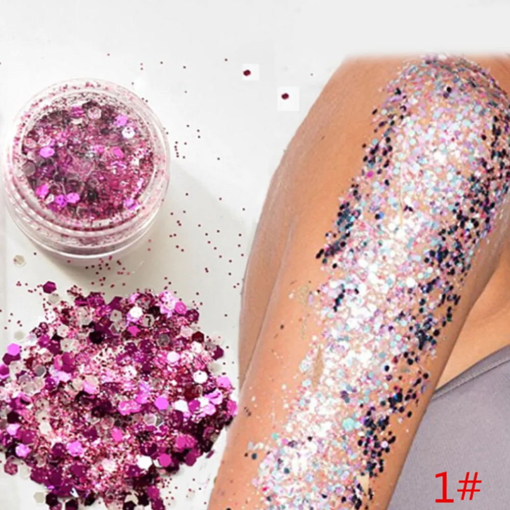 Mixed Sequins Body Glitter Shimmer Sequins Powder for Face Body Hair